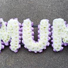 Mum Tribute Lilac and White
