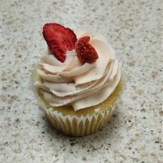 Strawberry and Cream Cupcake