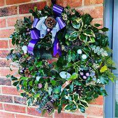 Christmas Wreath Purple