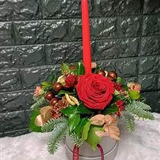 Christmas Candle Hatbox
